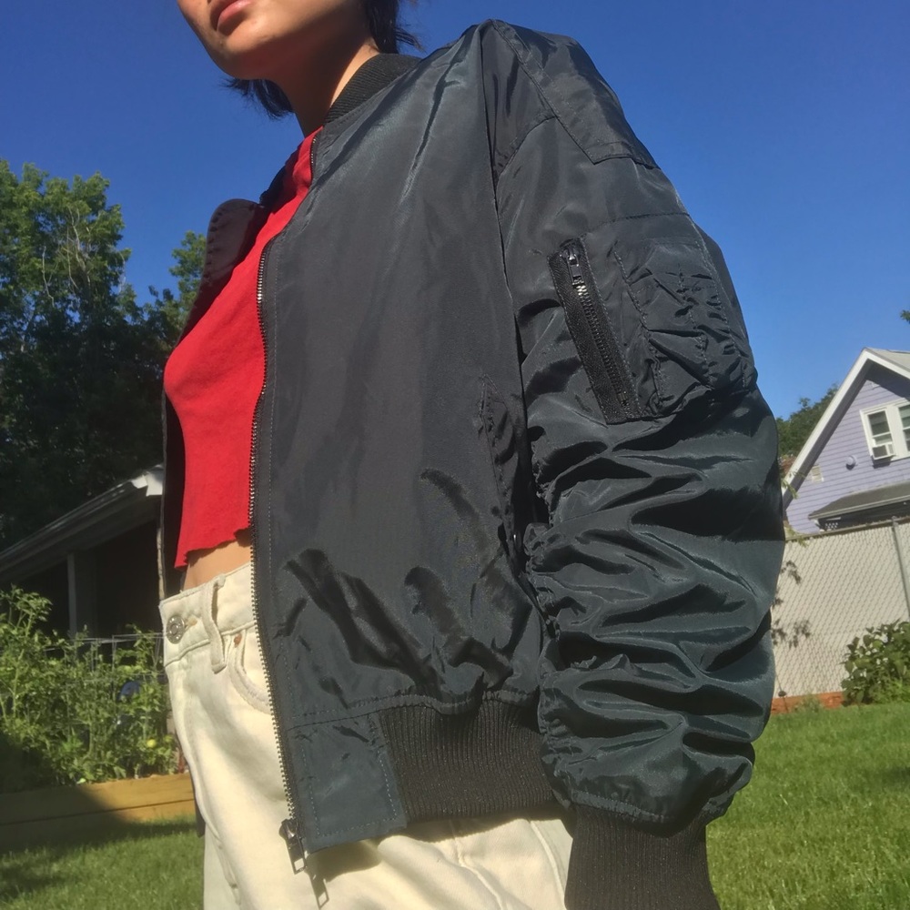 DESIGNER CARMAR NWT Bomber Jacket - Teal - Picture 7 of 8
